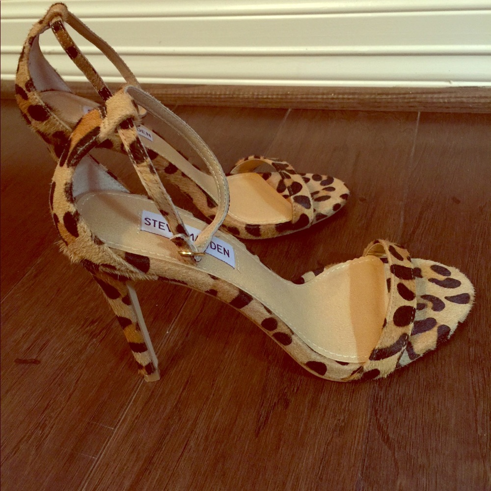 Steve Madden Animal Fur Heels